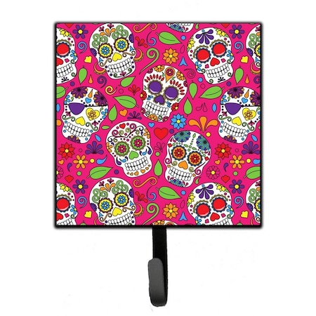 Carolines Treasures Day of the Dead Pink Leash or Key Holder BB5115SH4